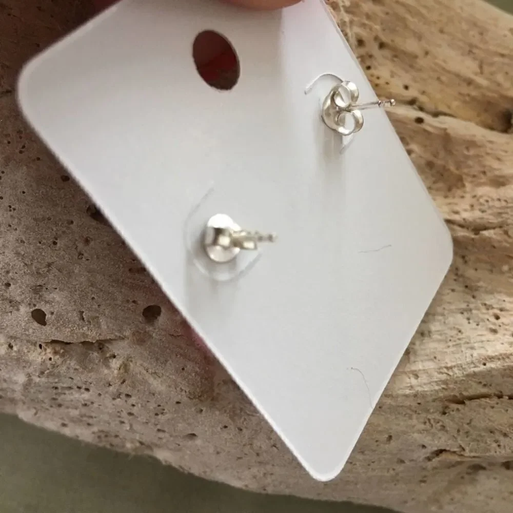 Unicorn Sterling Silver Pom Pom Earrings